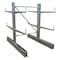 Vestil Gray Galvanized Cantilever Double Updright Set 6ft Height 36" Arms, PR SDU-C-6-36-G-SET - alternate 1